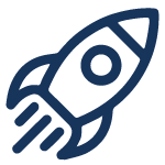 Icon of a rocket