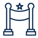 Icon of a finish line